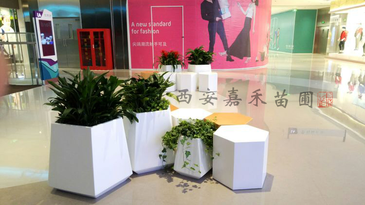 西安停車(chē)場(chǎng)花箱示意方案